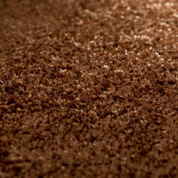 JAB Amaze 264 kupfer – quadratische Draufsicht Velours-Teppichboden in kupfer